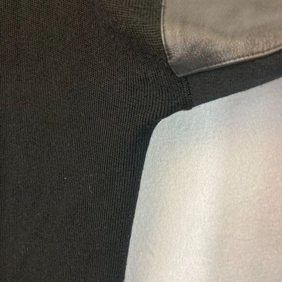 Armani Exchange 100% Merino Wool Oversized Cardigan Sweater Womens Medium Black - Picture 8 of 14